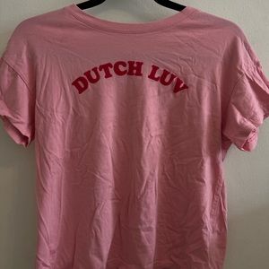 Pink Dutch Bro’s shirt